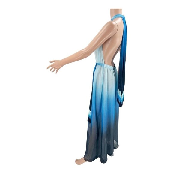 Jonathan Simkhai Dress Ombre Swim Cover-Up Maxi Blue Size S | NWT Resort Patio - Picture 11 of 13